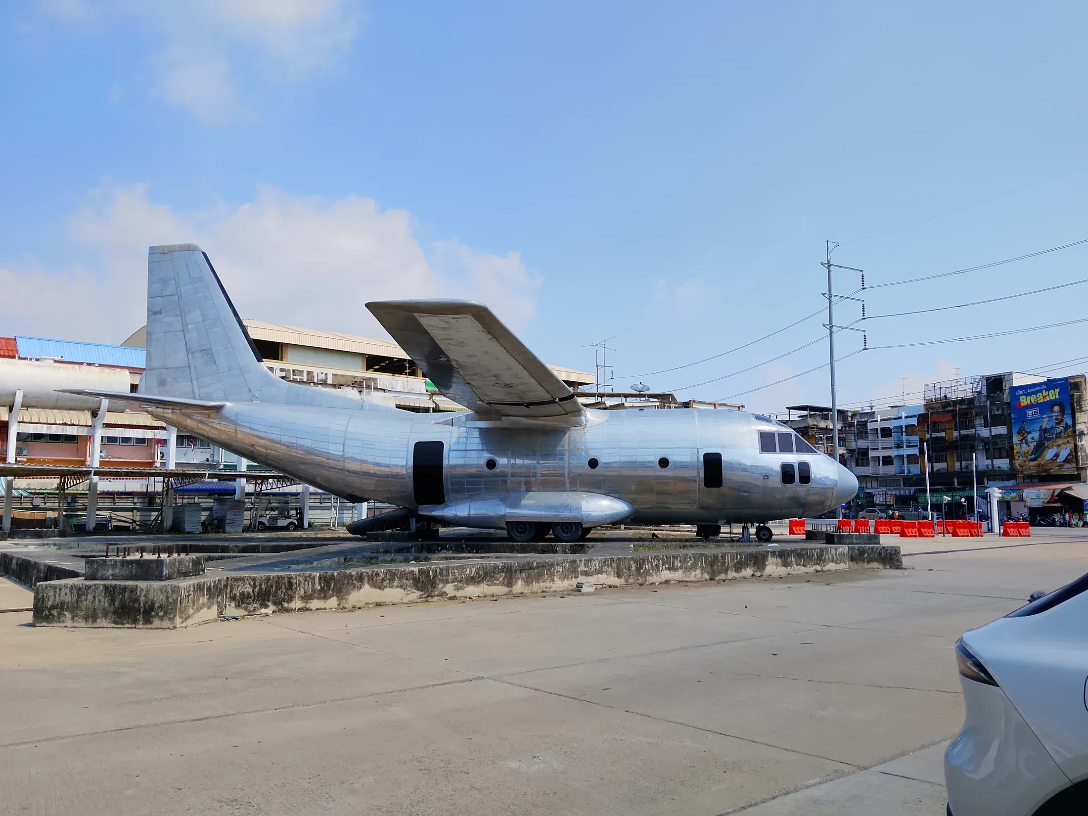 Decorative aircraft included with the estate