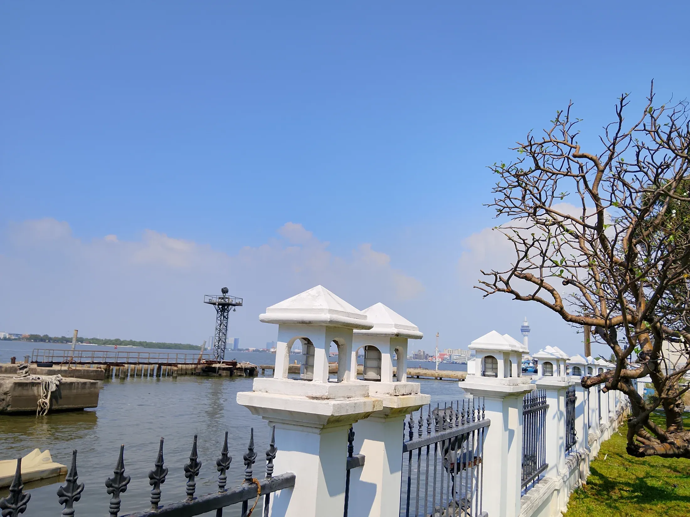 Riverfront pavilion and private landing area